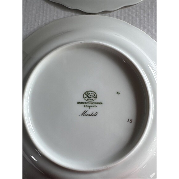 4 Hutschenreuther Mirabell Maria Theresa Porcelain Floral Salad Plates 7.5" - Picture 5 of 5